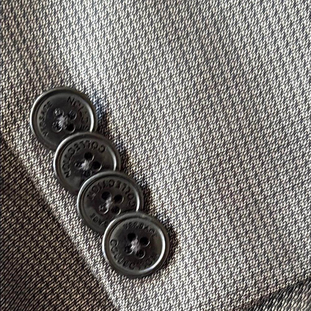 Versace Collection Single Breasted Wool/Silk Gray… - image 8